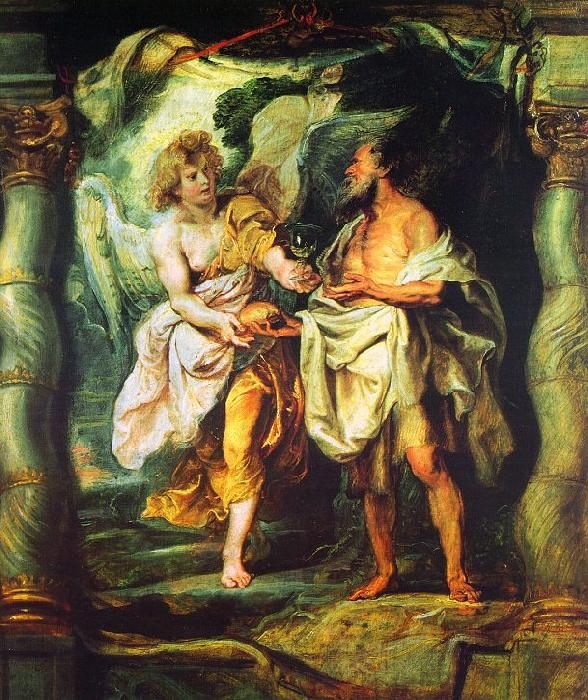  The Prophet Elijah Receiving Bread and Water from an Angel